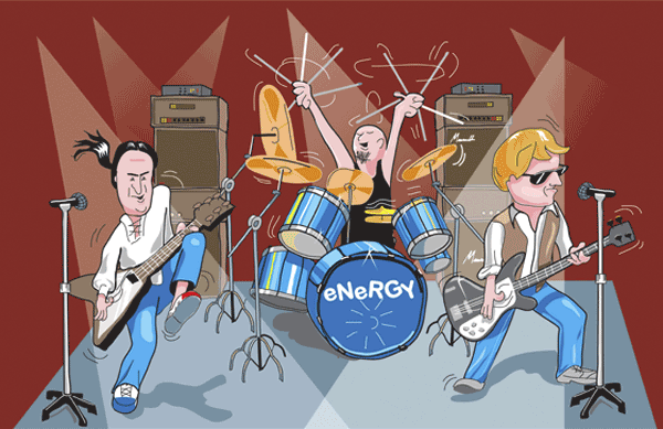 Cartoon hand drawn by Andy Johnson The Green Patch Design Company